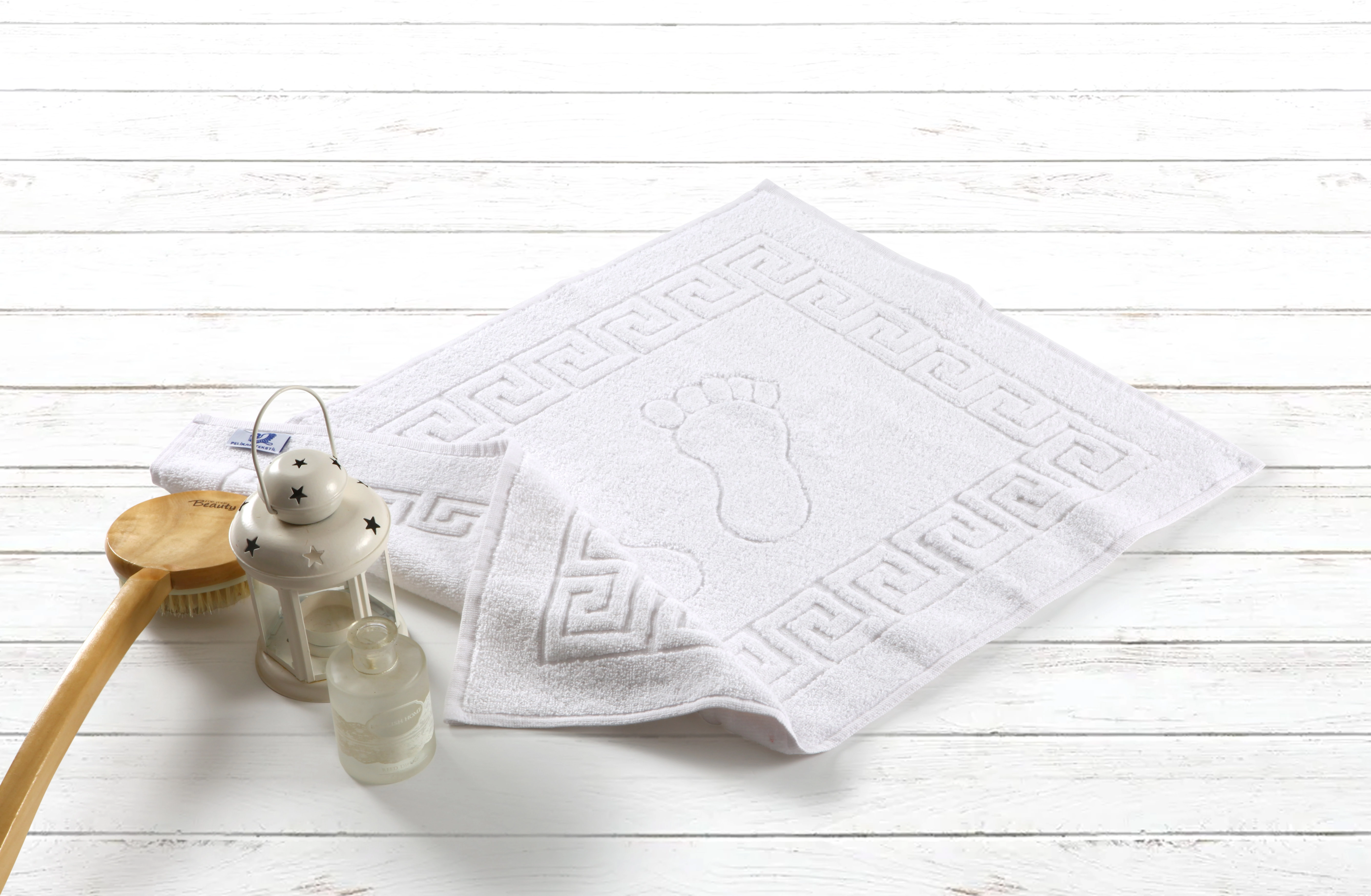 50x70 cm Pamuk Polyester Ayak İzli Otel Ayak Havlusu – AVS