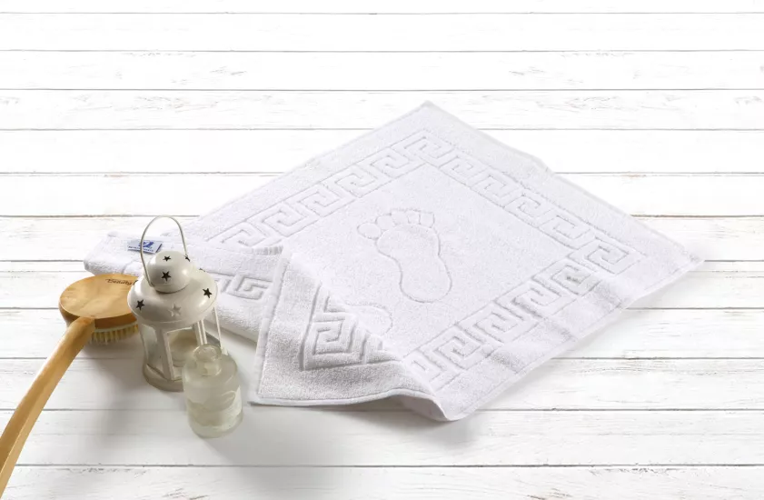 Pamuk Polyester Otel Ayak Havlusu 50x70 cm – Ayak İzli